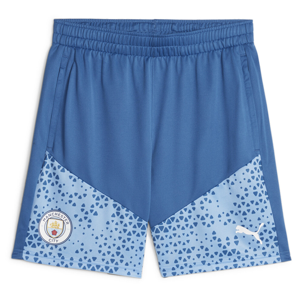 Puma MCFC Mens Soccer Training Shorts Size L Athletic Casual Bottoms 77286706