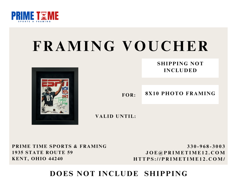 8X10 PHOTO FRAMING SERVICE VOUCHER