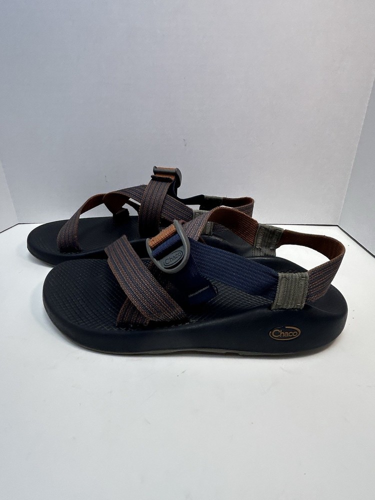 Chaco Z/1 Men's Size 10 Adjustable Hiking Sandals in Blue & Brown