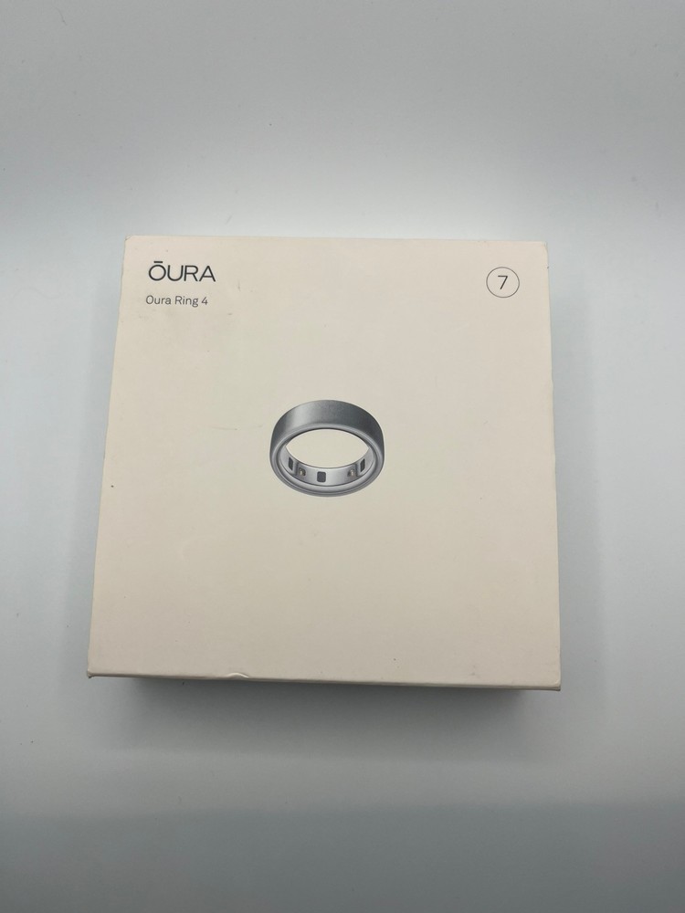 Oura Ring Gen 4 Brushed Silver Size 7 Open Box Fast Shipping
