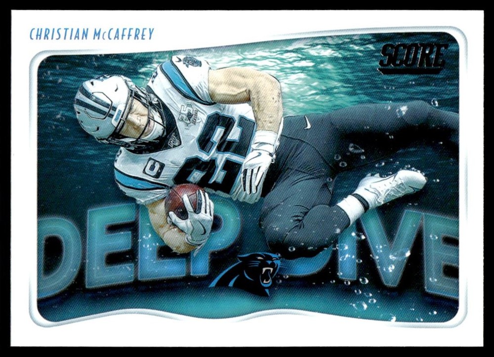 2020 Score Deep Dive Christian McCaffrey Panthers Card DD-CM