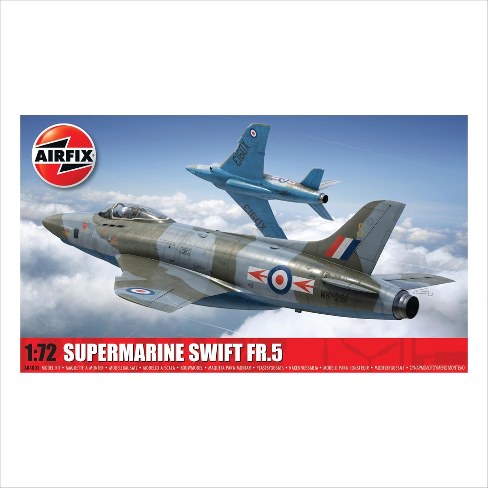 Airfix Model Set - A04003 Supermarine Swift FR.5 Model Building Kit - Plastic Mo