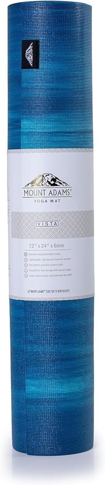 Vista 6mm Dense Non-Slip Professional Yoga Mat for Superior Grip