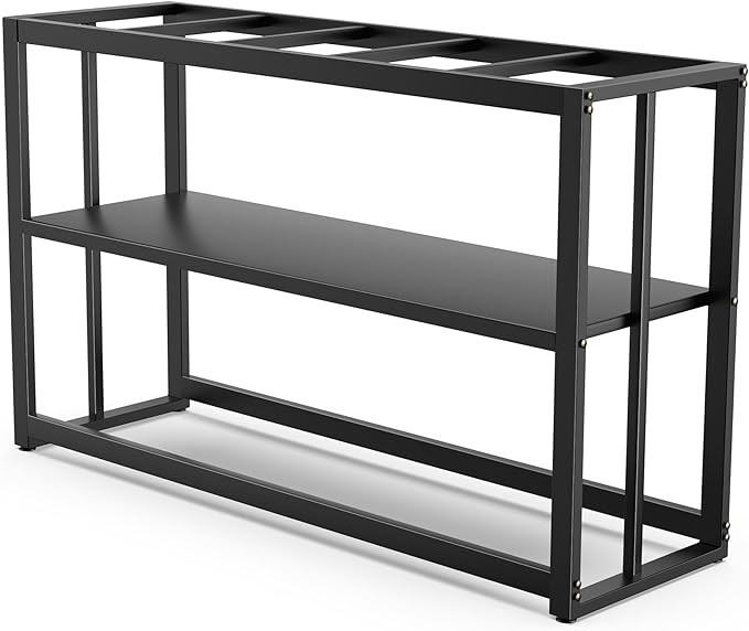 NEW Black Fish Tank Stand Metal Aquarium Stand 55-75 Gallon Aquarium Turtle Tank