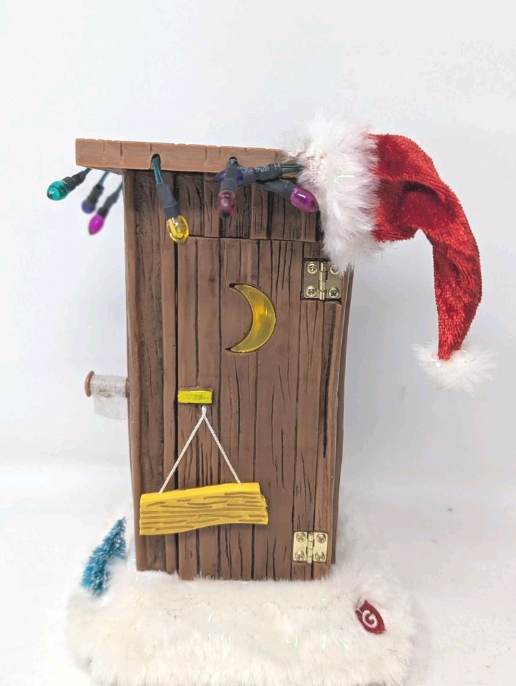 GEMMY Farting Santa In Outhouse Animated Talking Christmas Decor - Works Well