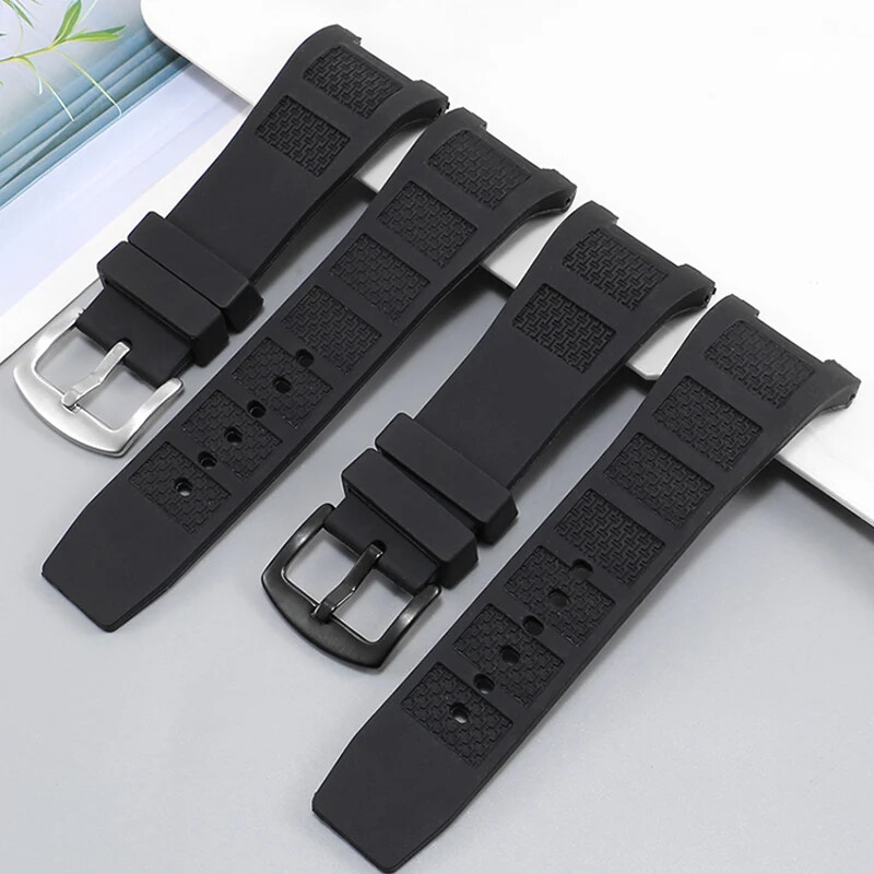 Silicone Watch Strap For IWC IW323401 Engineer Waterproof Sweat-Proof 30x16mm
