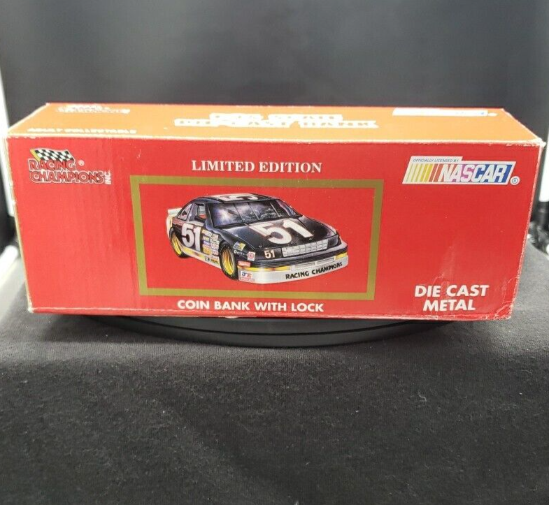 Racing Champions Coin Bank w/Lock Die Cast Limited Edition #3 Dale Earnhardt NIB
