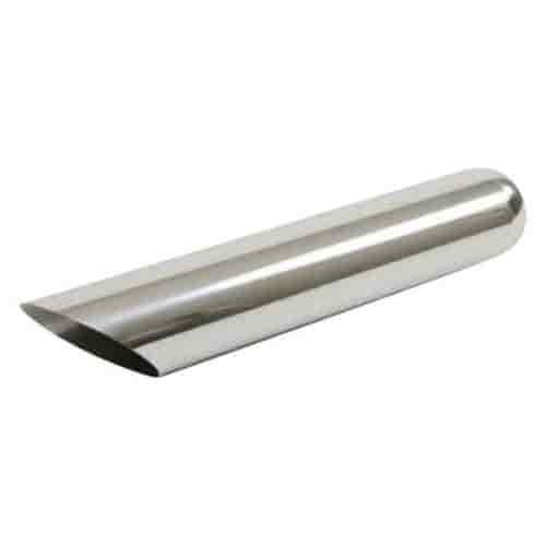 Jones Exhaust JAC212 Chrome Exhaust Tip Angle Cut Tip 2.75 Tip Diameter 9 Length