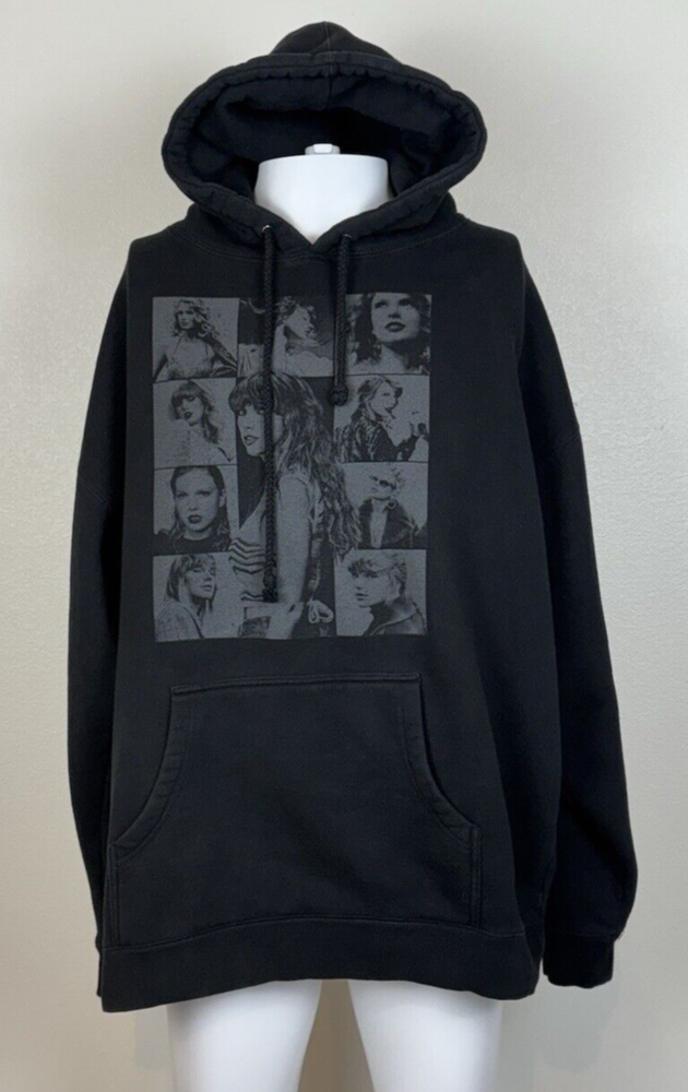 Taylor Swift The Eras Tour Concert Merch Hoodie Adult 2XL Black Limited Edition