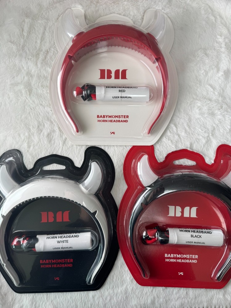 BABYMONSTER OFFICIAL HORN HEADBAND/Strap, Manual,FANLIGHT MD GOODS SEALED