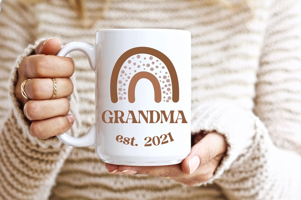 Soon To Be Grandma Gift Coffee Mug Baby Announcement To Grandma Personalized