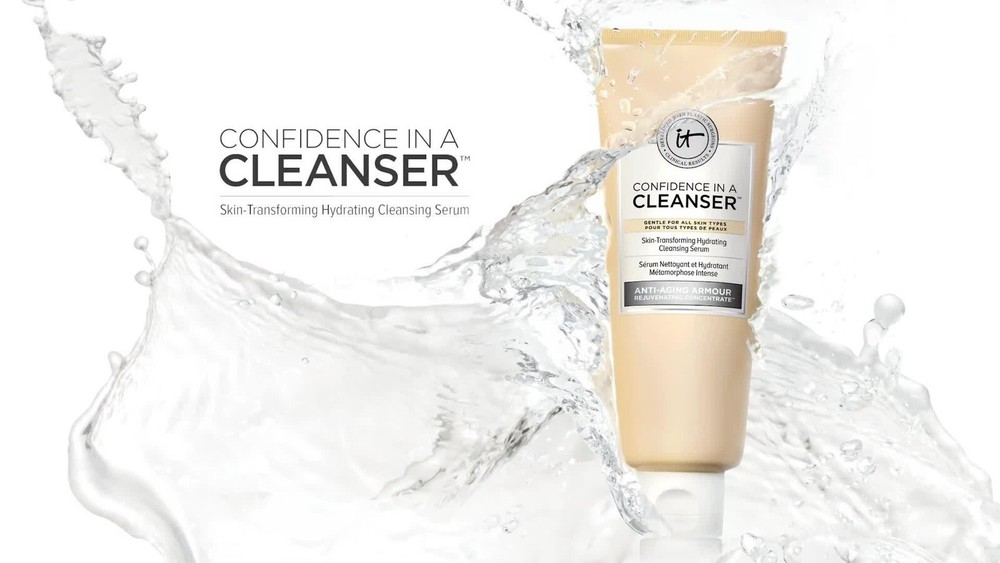 It Cosmetics Confidence In A Cleanser Hydrating Cleansing Serum, 5 oz-NEW/SEALED