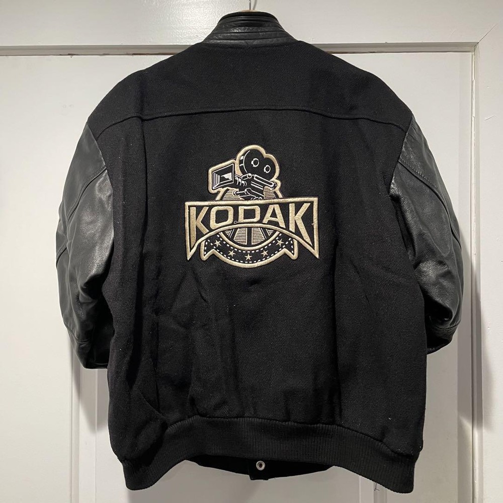 Kodak Vintage Stadium Jacket - Authentic Retro Wear - Used