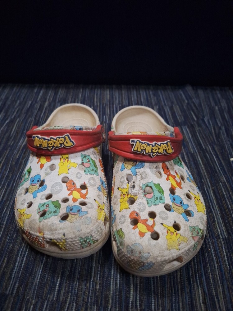 Pokémon Crocs for Kids Size 12 Lightweight Comfort Shoes  