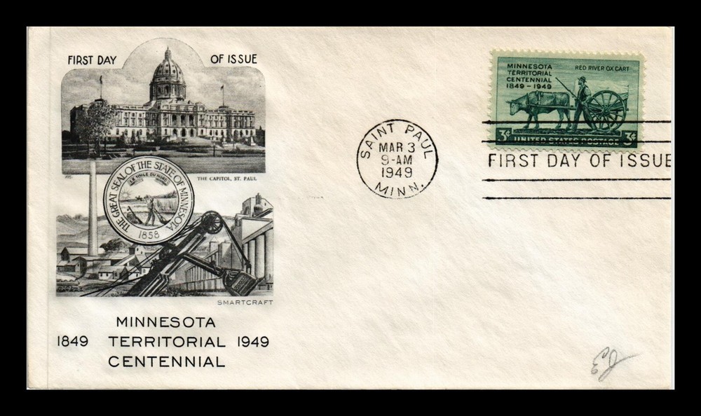 DR Jim Stamps US Minnesota Territory Centennial FDC Scott 981 Smartcraft Cover