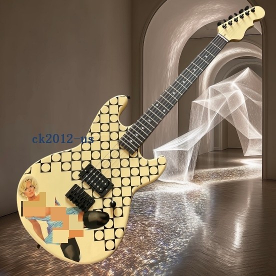 Rampage Blue Dress Electric Guitar Jerry Cantrell Maple Neck H Pickup 6 String