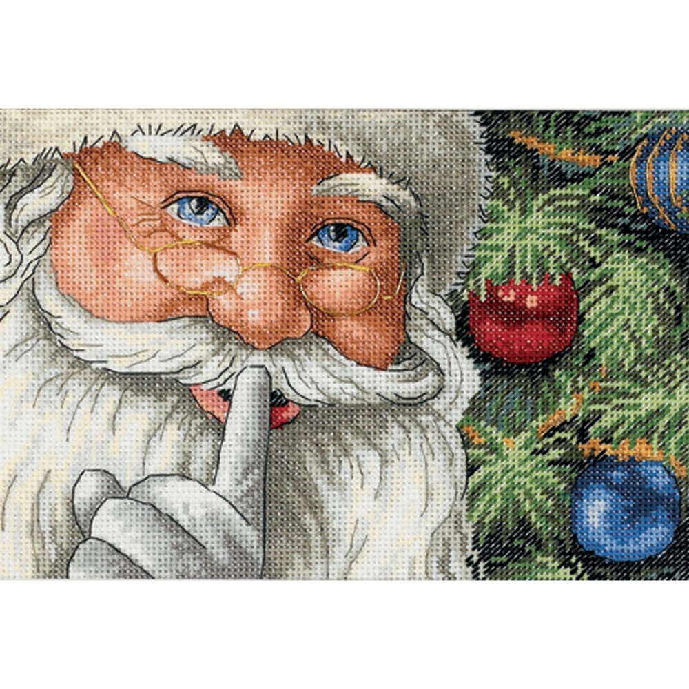 Dimensions Gold Collection Santa's Secret Christmas Counted Cross Stitch Kit