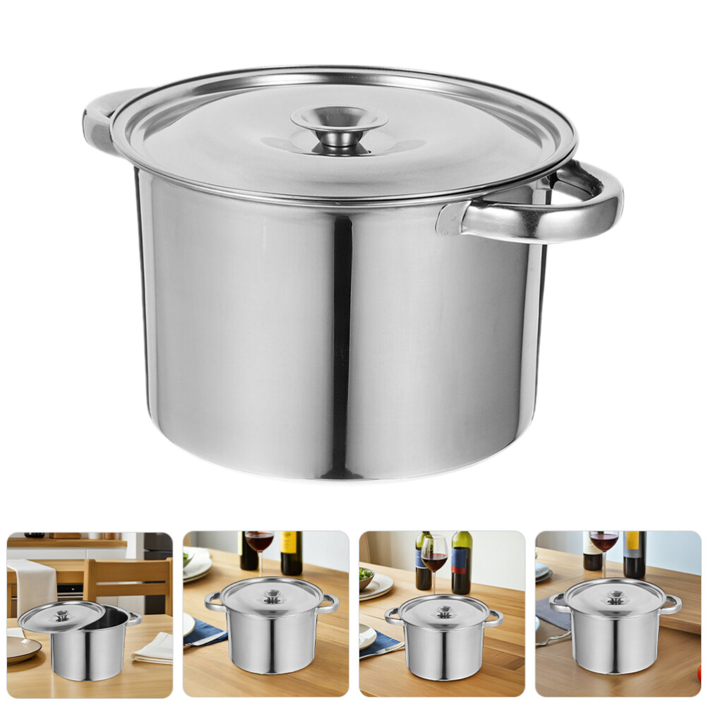Stainless Steel Deep Stock Pot for Soup Steaming Stewing and Canning