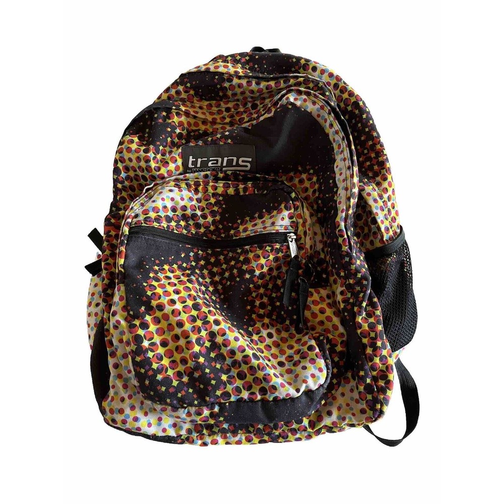 Vintage Jansport Trans Geometric Backpack Multicolor 90s Y2k Medium Size EUC