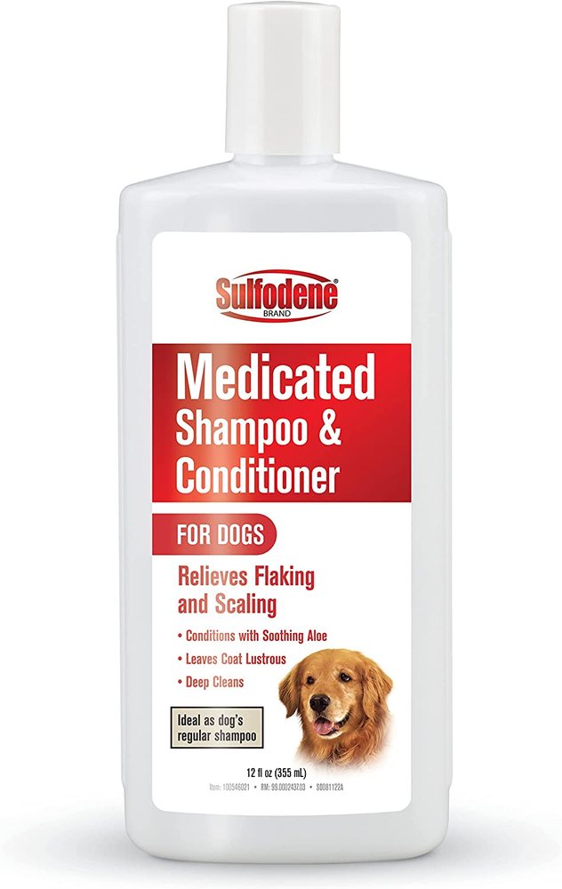 Sulfodene Medicated Shampoo & Conditioner for Dogs 12Oz