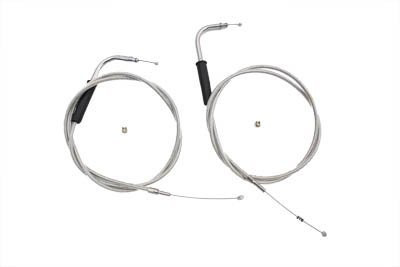 Upgrade with a 47-inch Stainless Steel Throttle and Idle Cable Set 36-0119