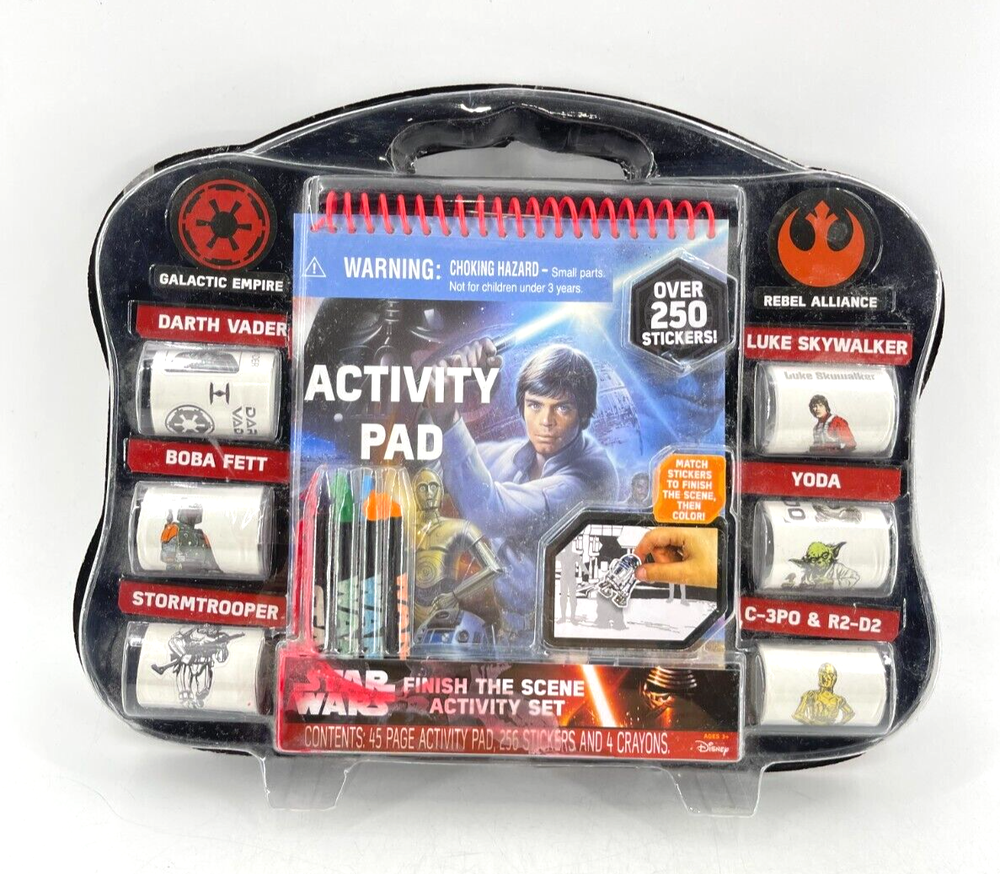 Sealed Disney Star Wars Finish The Scene Activity Pad 250 Stickers