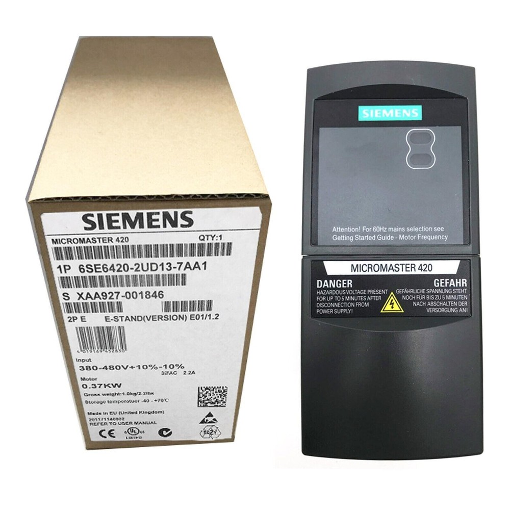 New Siemens 6SE6420-2UD13-7AA1 6SE6 420-2UD13-7AA1 MICROMASTER420 without filter