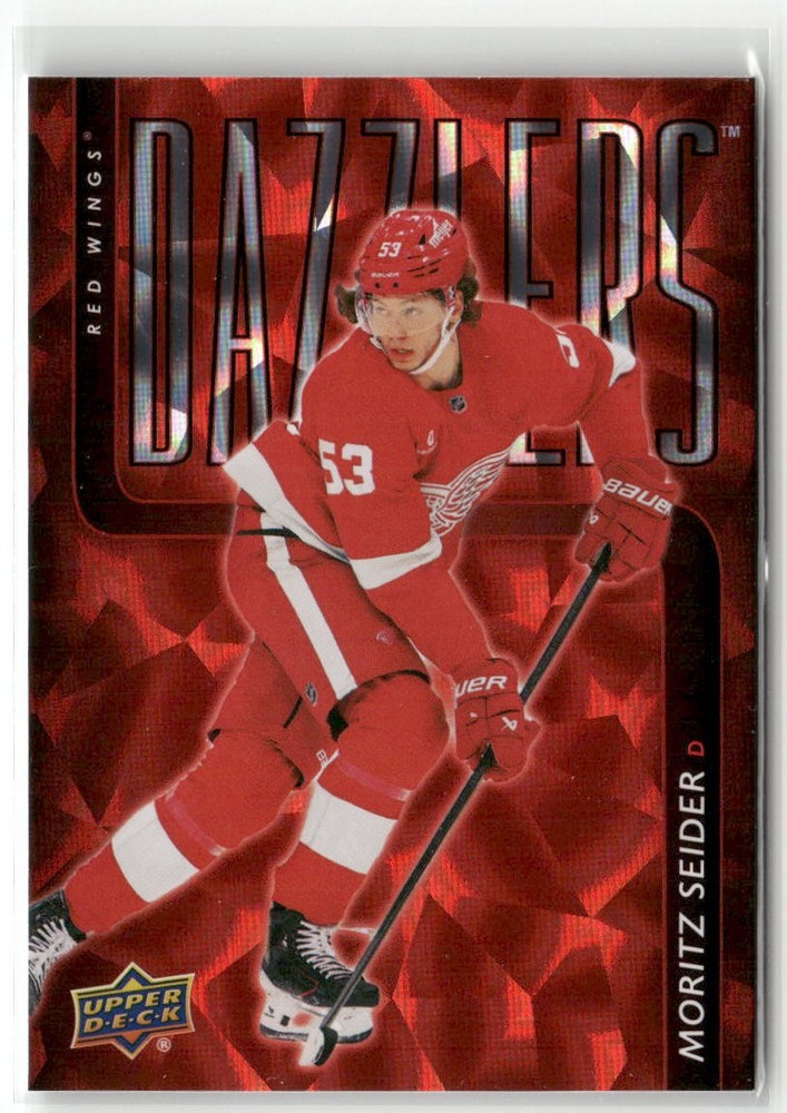 2025-26 Upper Deck #DZ-65 Moritz Seider Dazzlers Red *Color Match*