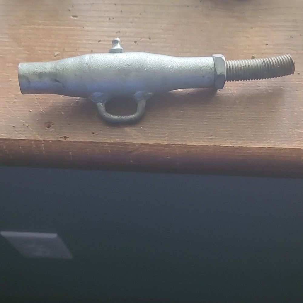 Steel Industrial Fastener with Threaded End, Loop, and Round Shape