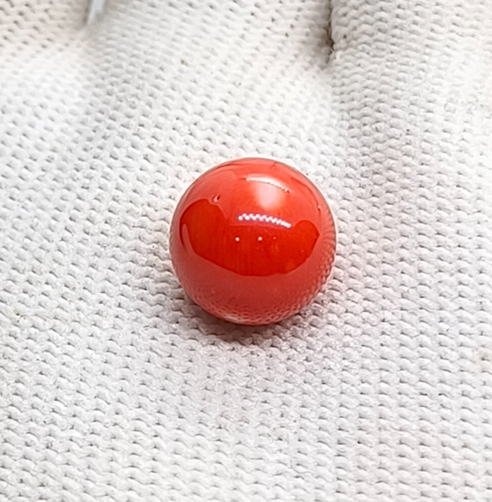 12.20MM Fav  Japanese Deep Red Coral Round Beads-100%Natural Japanese Red Beads