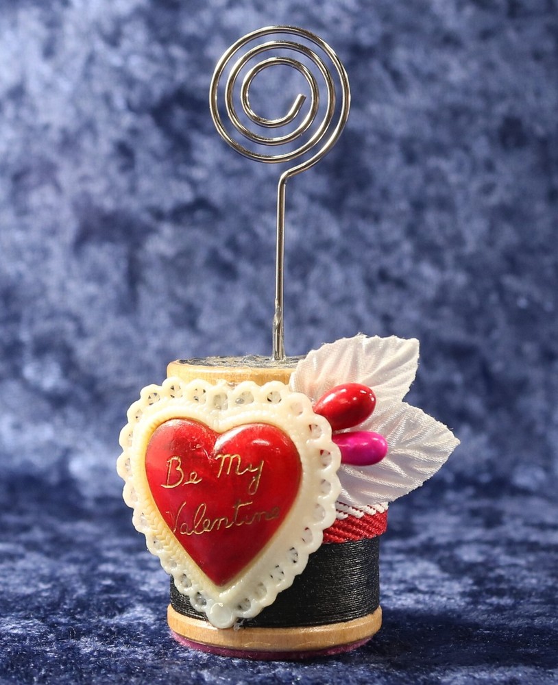 Be My Valentine Heart Photo Card Note Holder