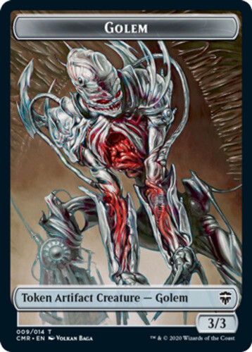 4x Golem Token Full Art NM MTG Commander Legends 009/014  