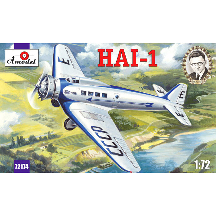 AMODEL 72174 HAI-1 Soviet passenger aircraft Scale 1/72 - Plastic model kit