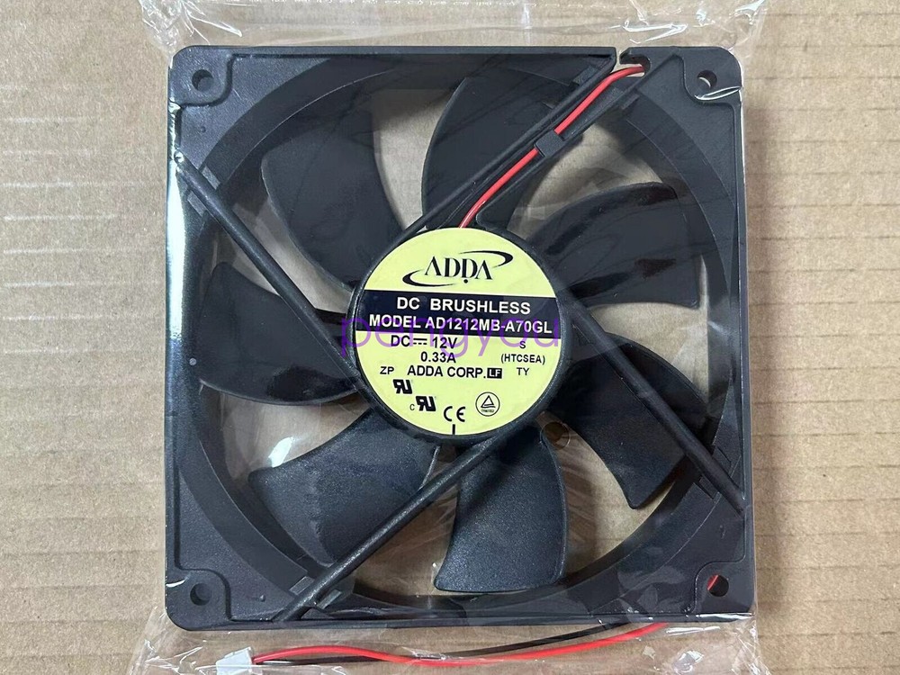 for ADDA 12cm 120X120X25MM 12v 0.33A AD1212MB-A71GL chassis mute power fan