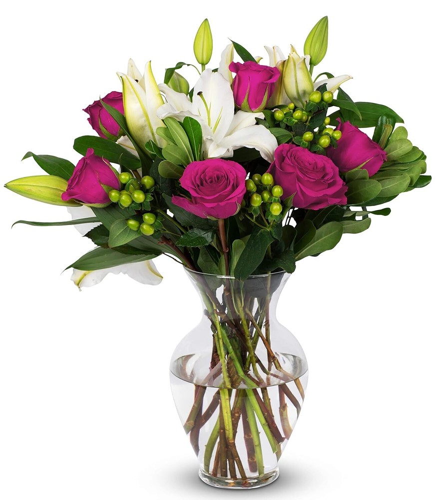 Benchmark Bouquets Pink Elegance, Next Day Prime Delivery, Farm Direct Fresh Cut-image