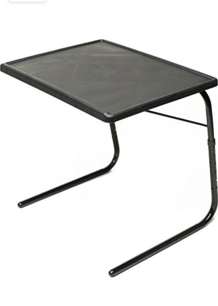 Table-Mate XL TV Folding Stowaway Adjustable Tray /Table -Black- New In Box!