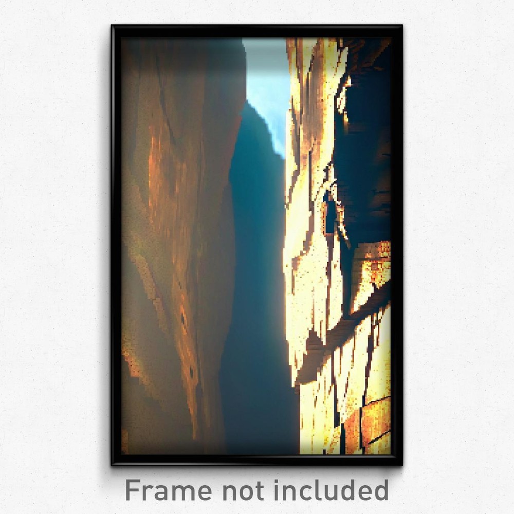 Pixel Art Poster - Admired Crack (8 Bit Psychedelic Trippy Video Game Print)