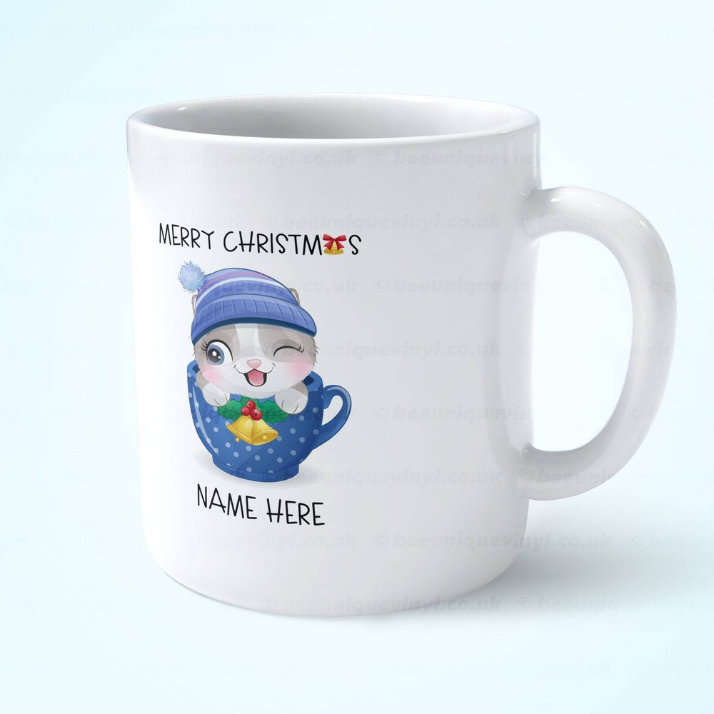 Christmas Cat Mug Personalised Cat Owner Mug Christmas Mug Cute Mug