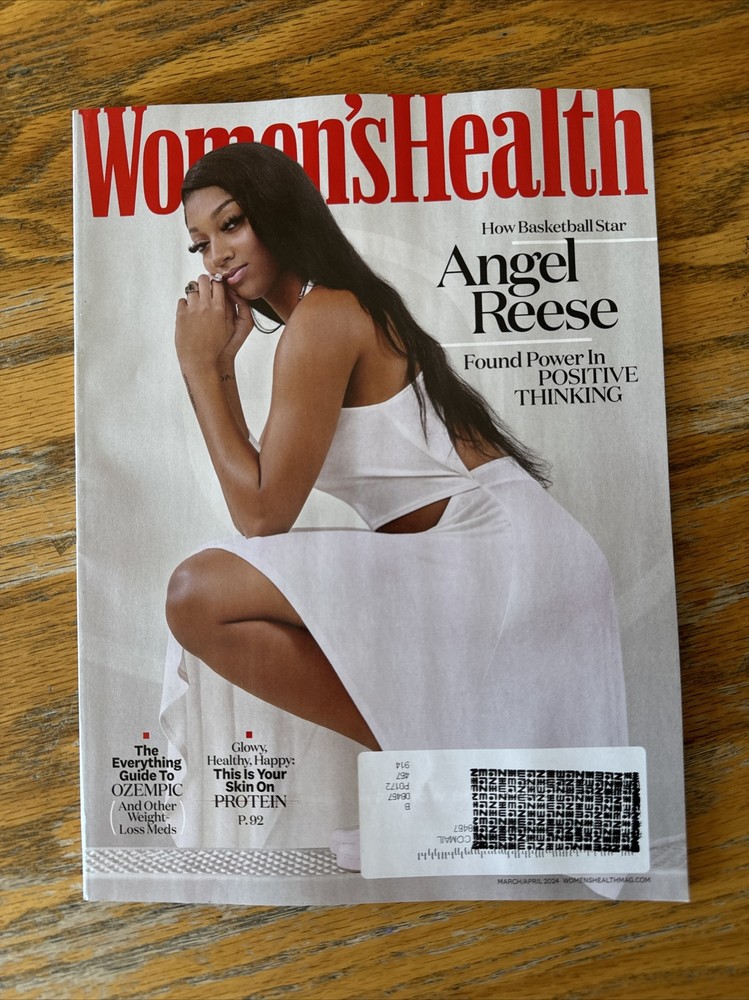 Women's Health Magazine April 2024 Issue Angel Reese Positive Thinking