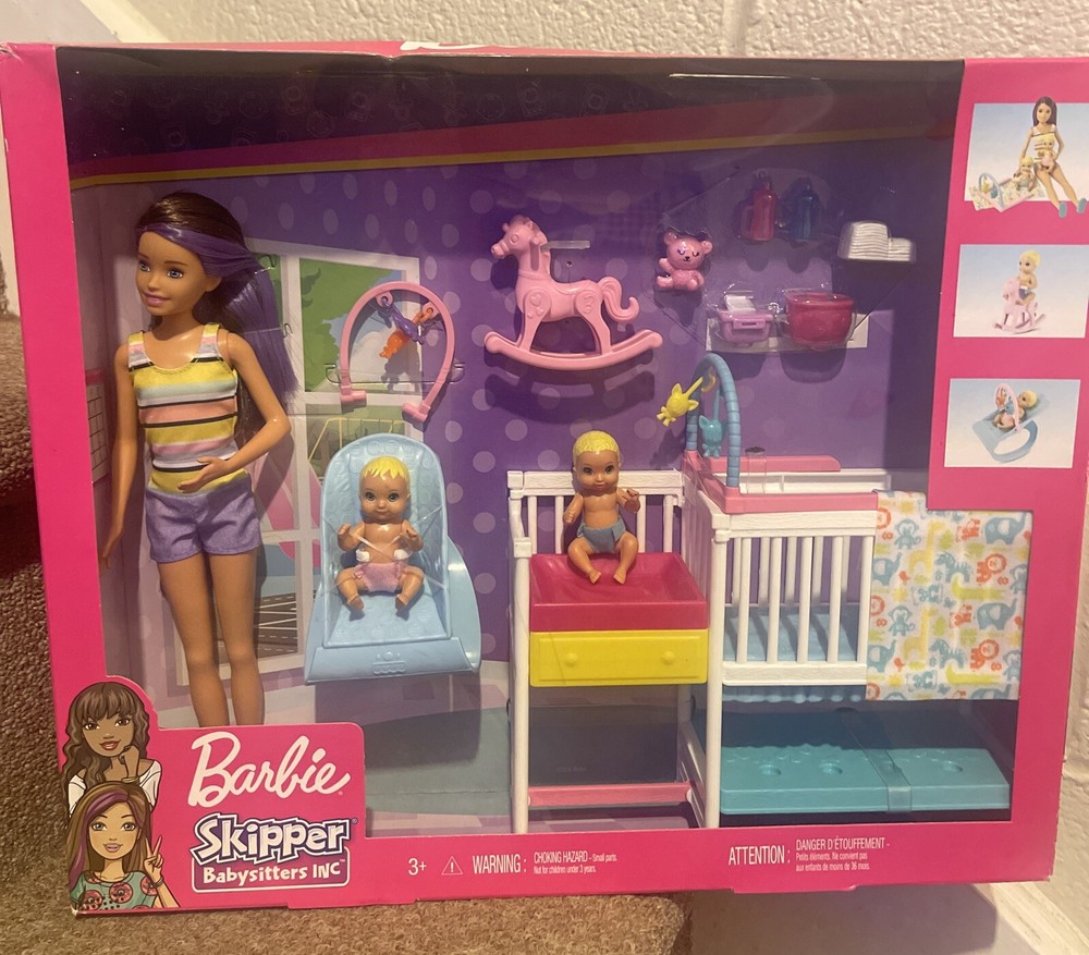 BARBIE....SKIPPER'S BABYSITTER INC.... NURSEY PLAYSET...GFL38...NEW