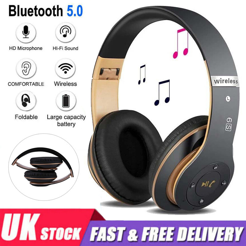 Auriculares Inalámbricos Auriculares Estéreo Plegables Bluetooth Sobre El Oído