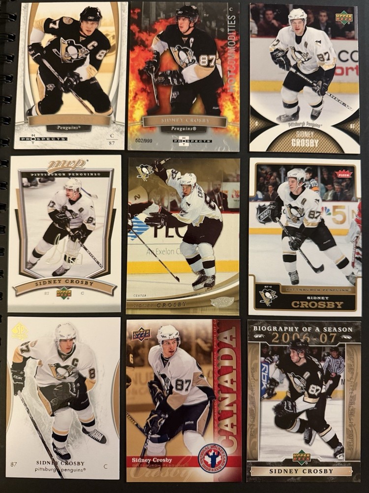 Sidney Crosby Lot Of 16 Cards Upper Deck