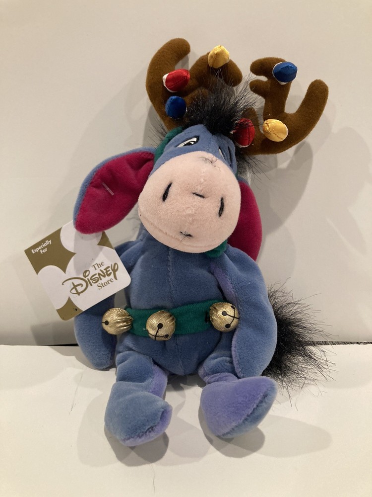 Reindeer Eeyore Bean Bag Plush Disney Store 9