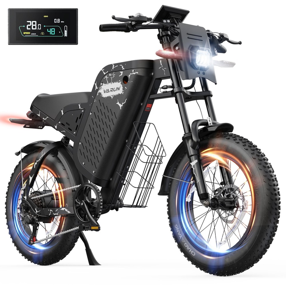 VARUN 20 Fat Tire E-Bike 750W 48V 20.8Ah LCD Long Range Electric Mountain Bike