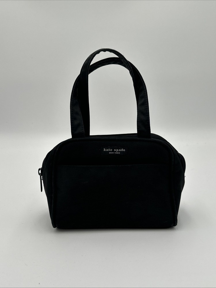 Vintage 90s Kate Spade Nylon Black One Size Mini Bag Made in USA
