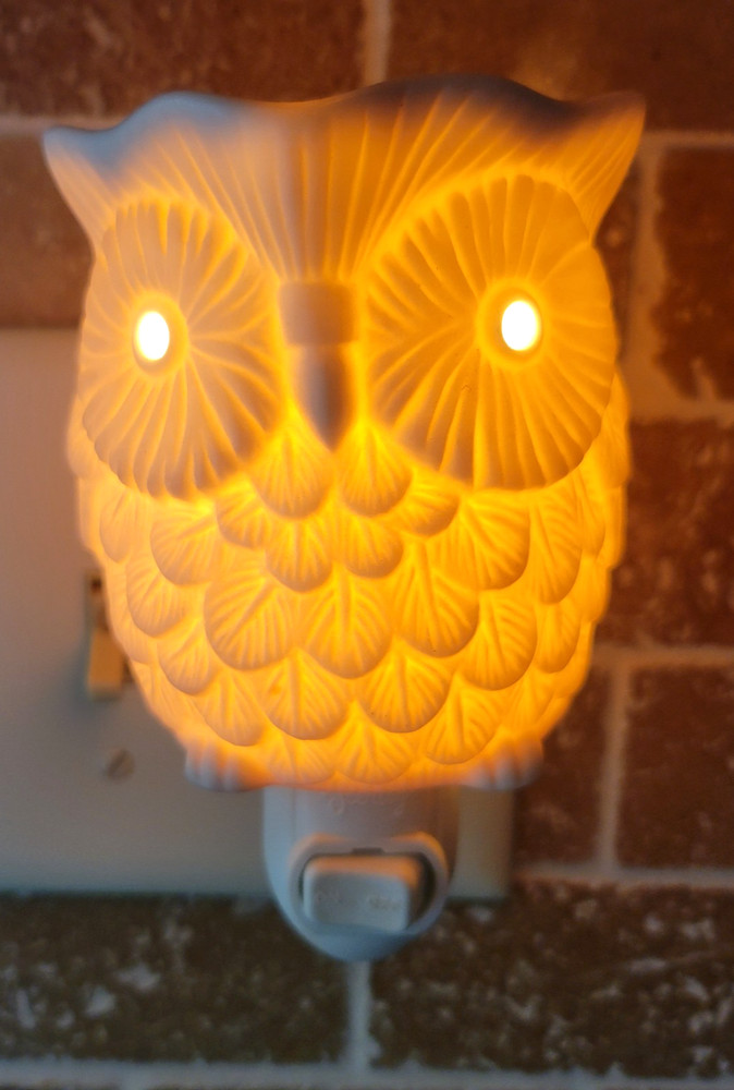 Scentsy Whoot Owl Wax Warmer • Full Size Ceramic Electric • Retired Collectible