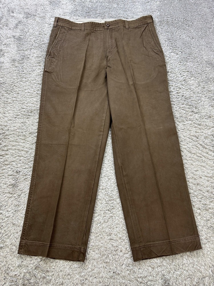 RedHead Pants Mens 38x29 Brown Canvas Kingston Outdoor Chino Slacks Trousers