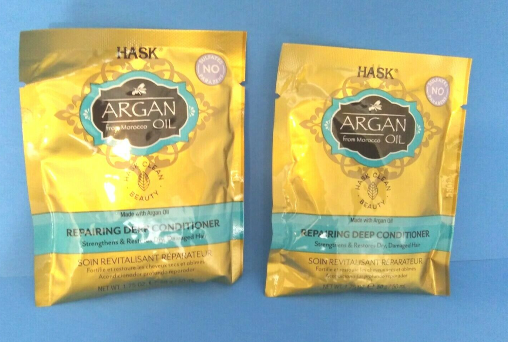 Hask Argan Oil Deep Conditioning Treatment Pack of 2