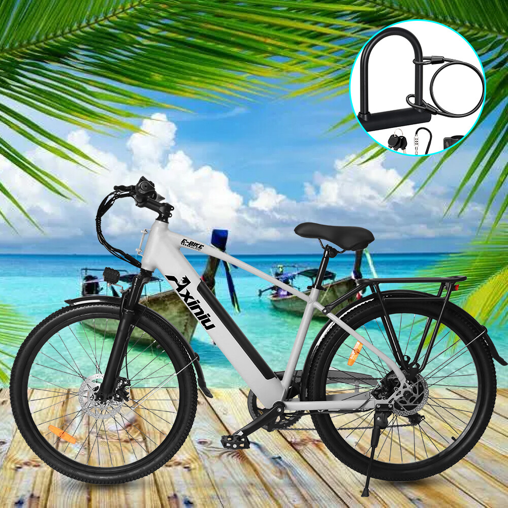 26'' Fat Tire Electric Bike 750W Mountain Bicycle Li-Battery for Adults Ebike US