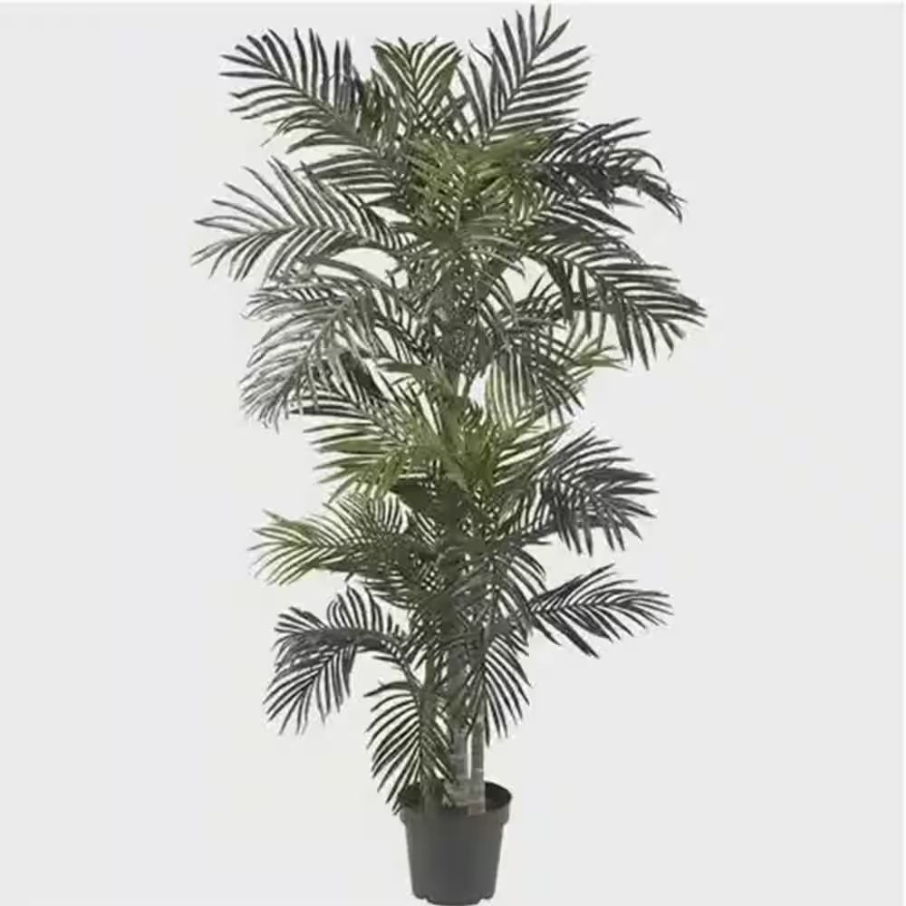 6 .5 Ft. Green Artificial Golden Cane Palm Tree